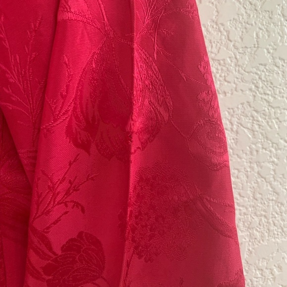 Vintage | Pink brocade silk like cropped jacket blazer size small - Picture 5 of 9